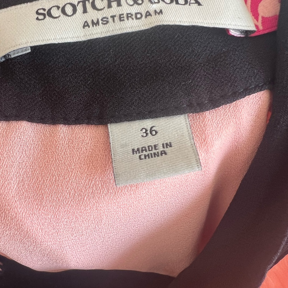 Scotch &soda Colorful bow Pleated Dress size 36 - Picture 4 of 5